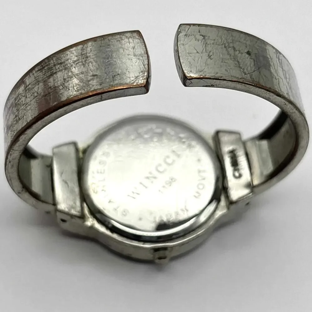 Vintage Silver Wincci Cuff Watch